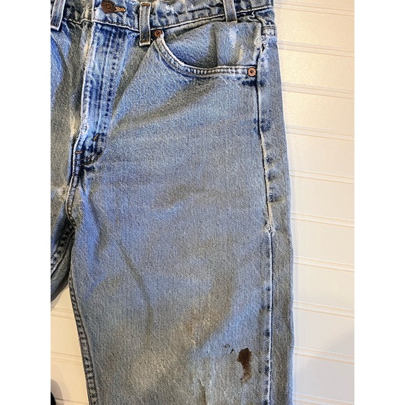 Vintage 90s Distressed orange Tab 505 Levis - Picture 5 of 7
